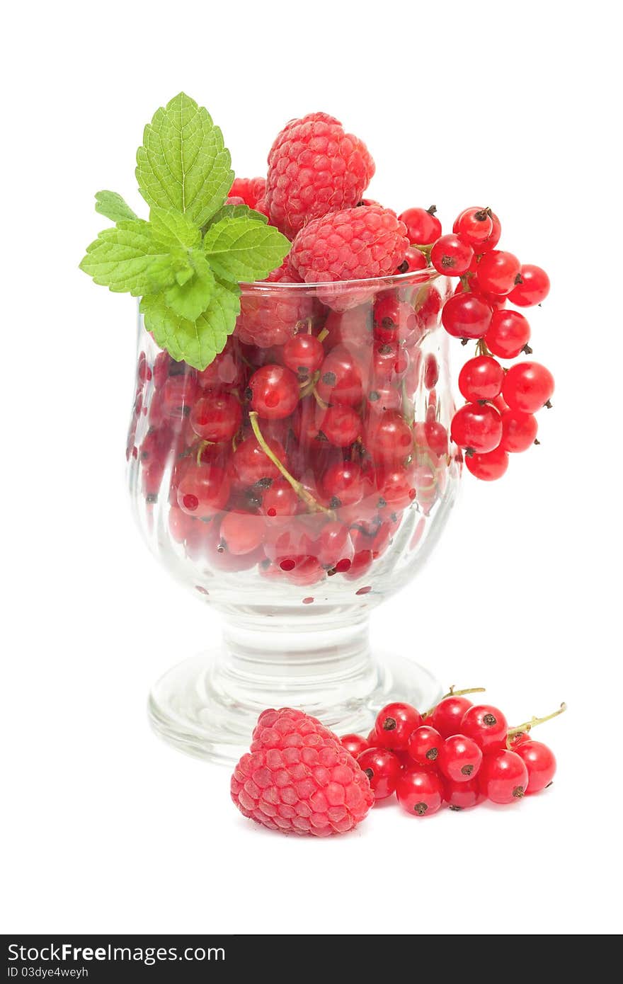 Red Currants And Raspberries