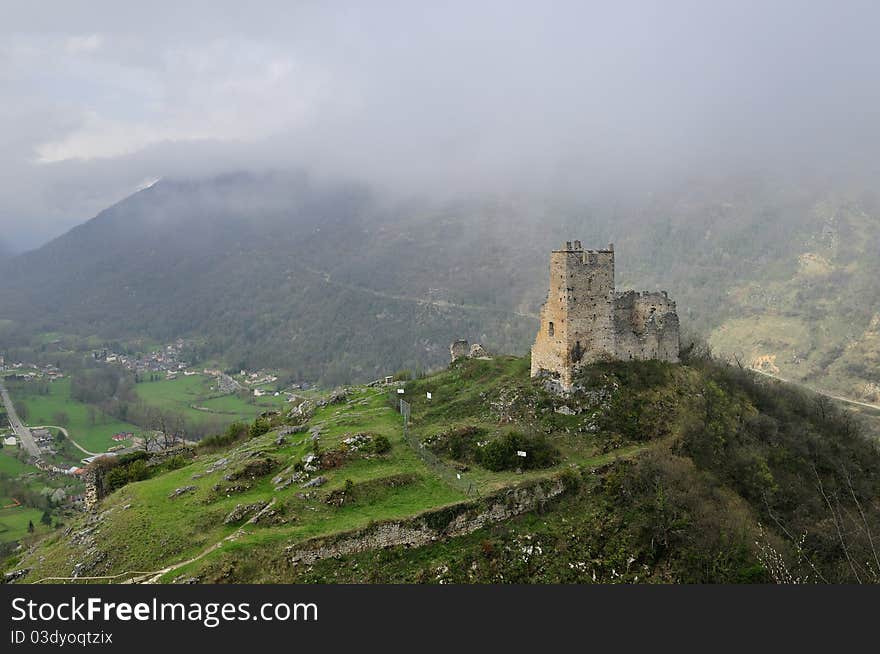 In Ariege the castle of Miglos