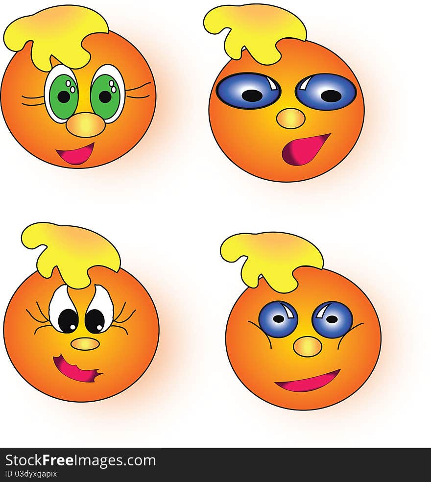 Orange Smileys