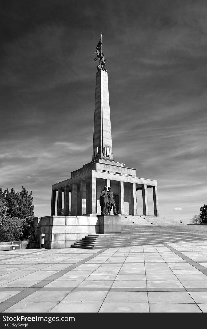 Slavin memorial monument and graveyard in Bratislava, Slovakia, for Soviet soldiers.