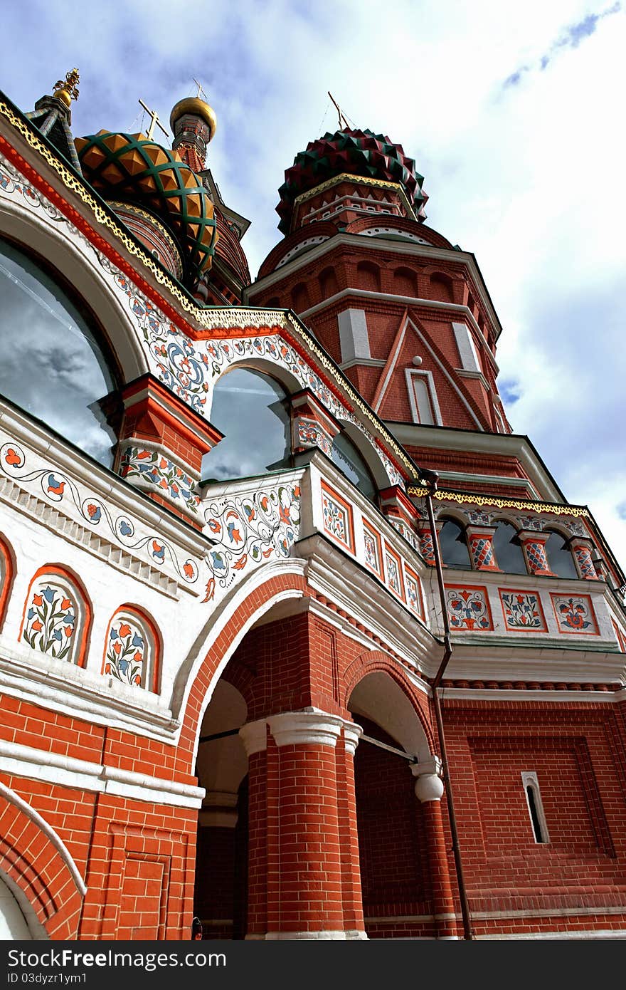 A St. Basil's Cathedral in the Moscow