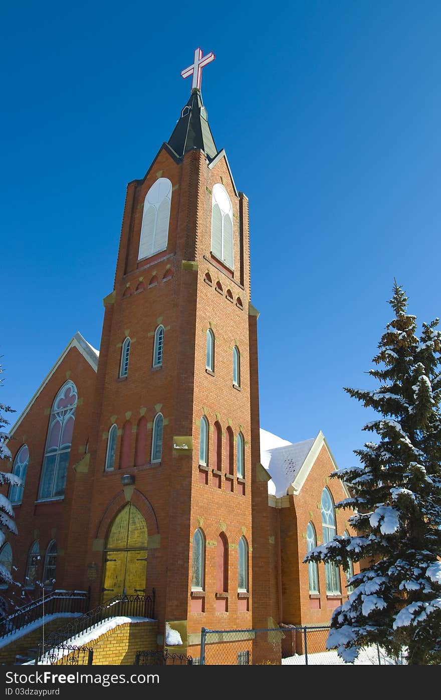 A Traditional catholic church from the early 1950's. A Traditional catholic church from the early 1950's