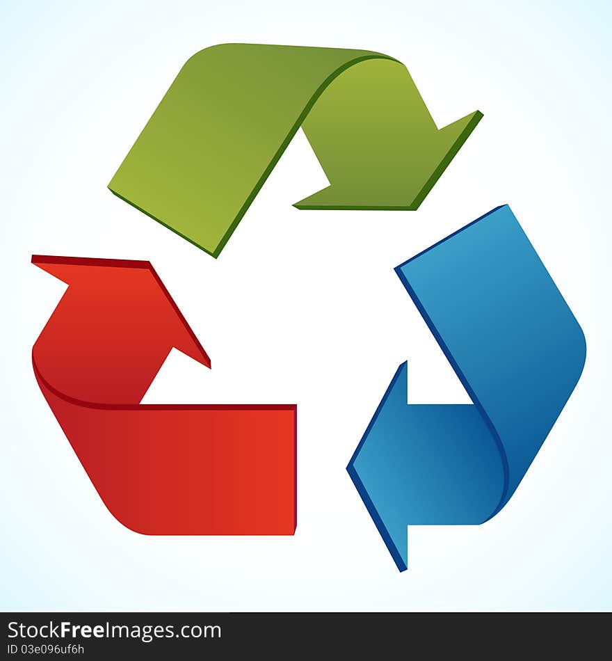 Vector illustration of recycle icon