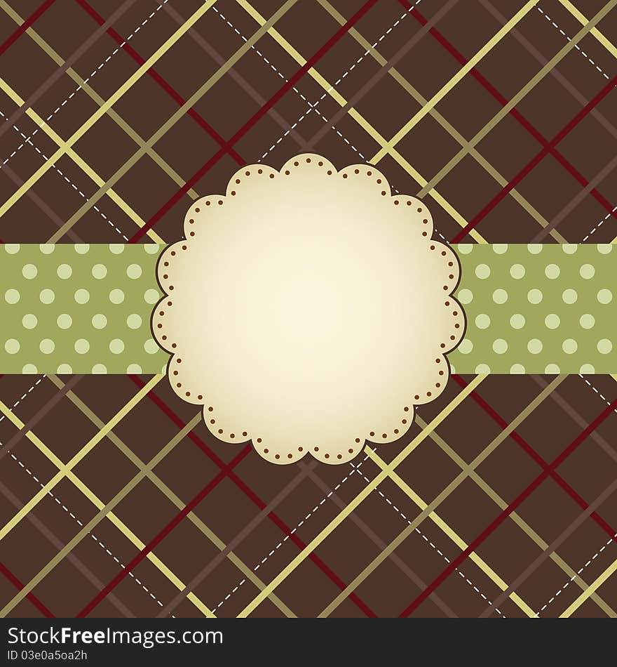 Template frame design for xmas card