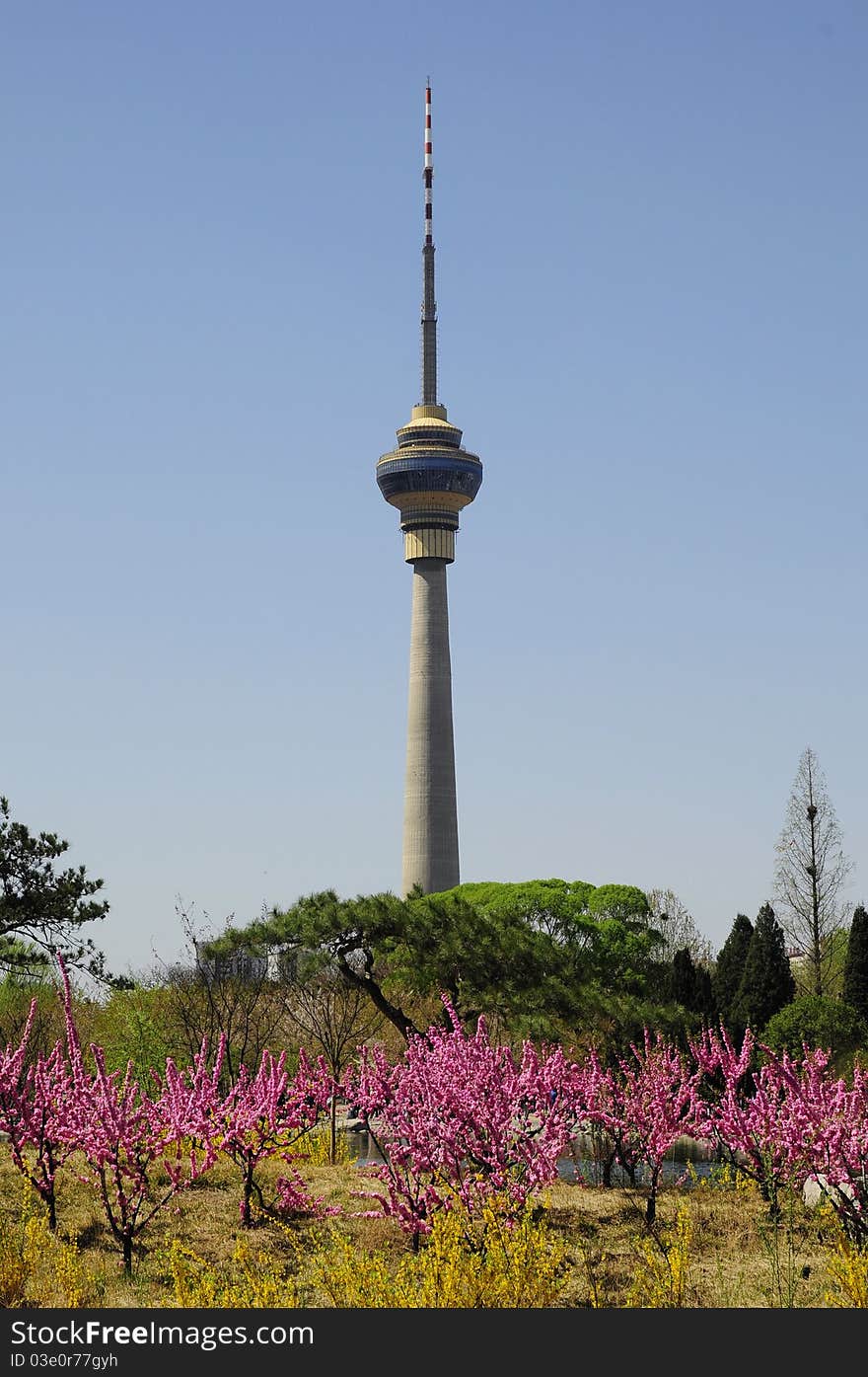 Landscape of beijing TV tower