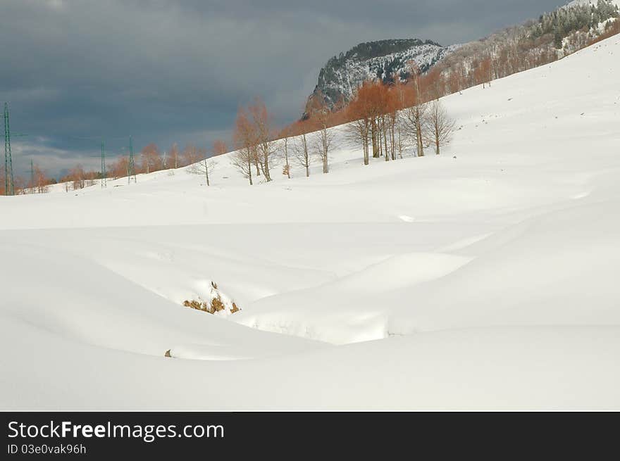 Winter mountains, Creasta Cocosului, Romania