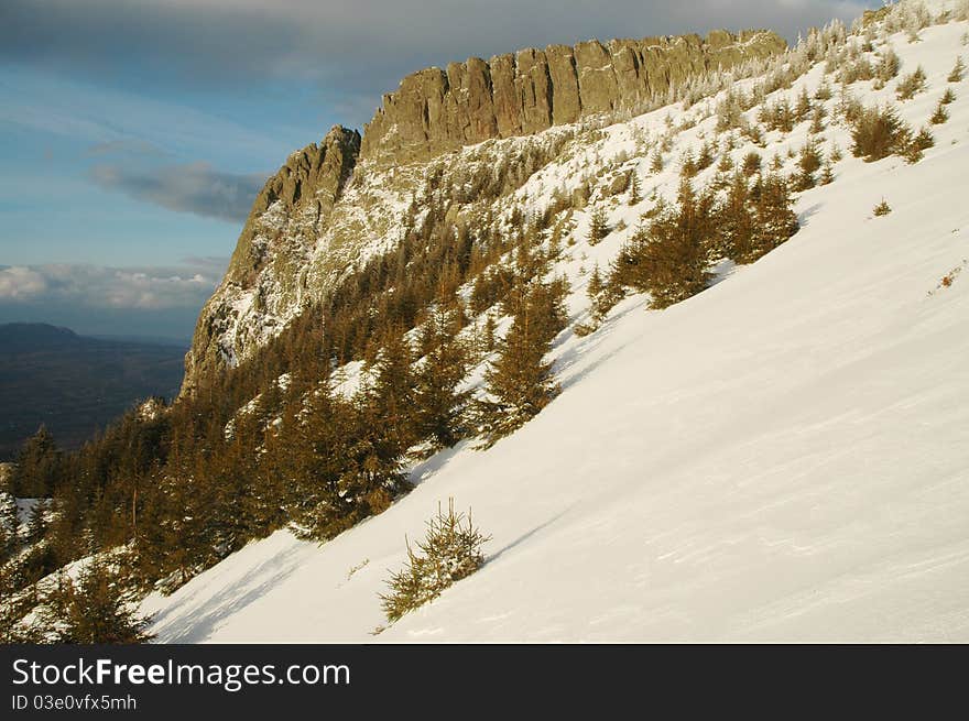 Winter mountains