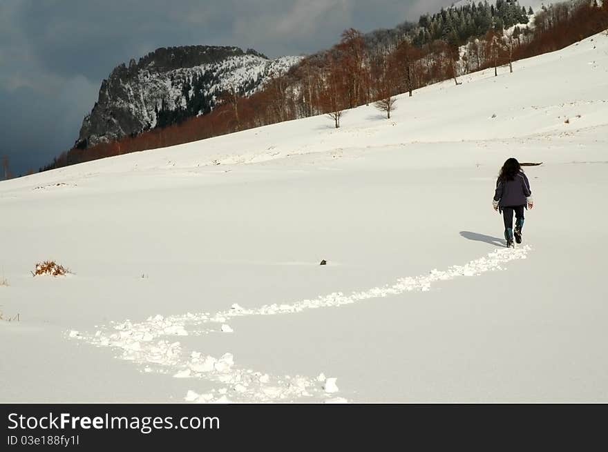 Winter mountains