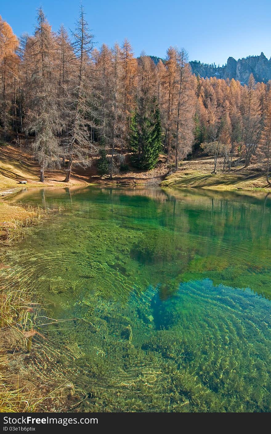 Lake in the Dolomites