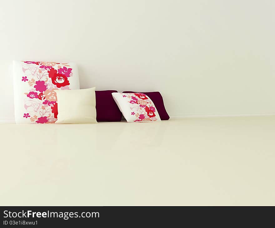 Beautiful Color And Floral Pillows