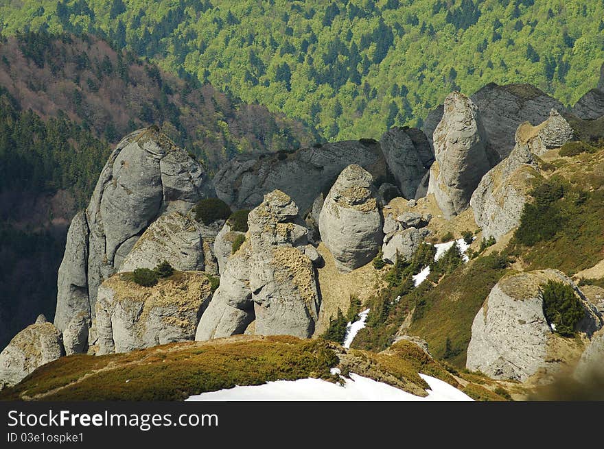 Mountain landscape, Ciucas mountains, Carpathians, Romania. Mountain landscape, Ciucas mountains, Carpathians, Romania