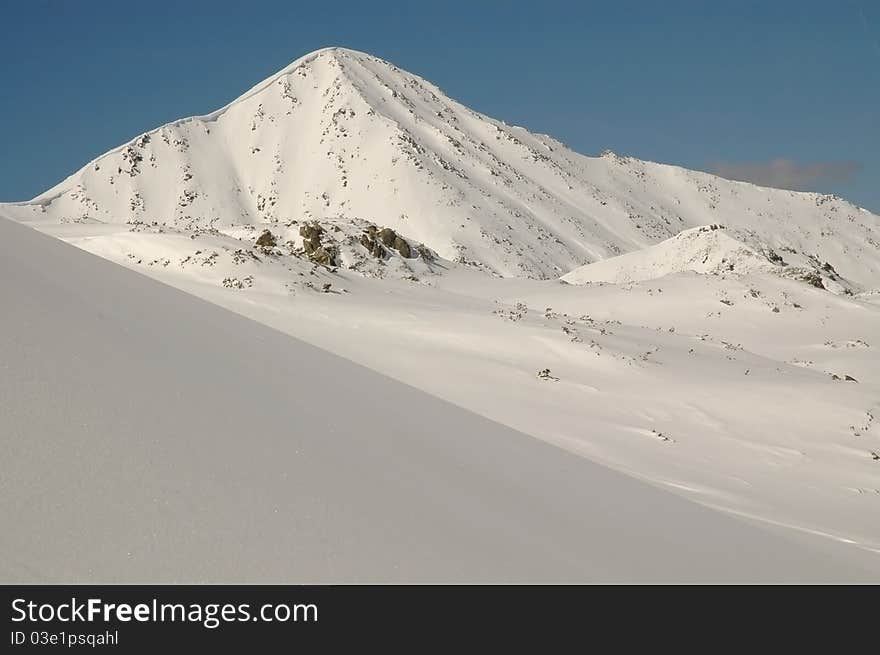 Winter mountains