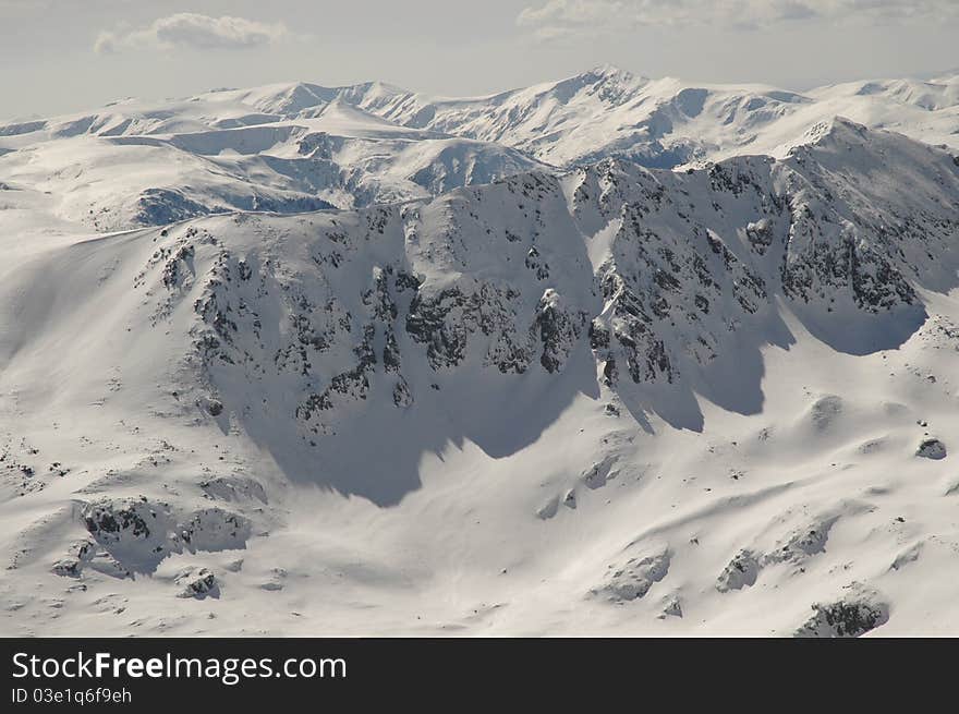 Winter mountains