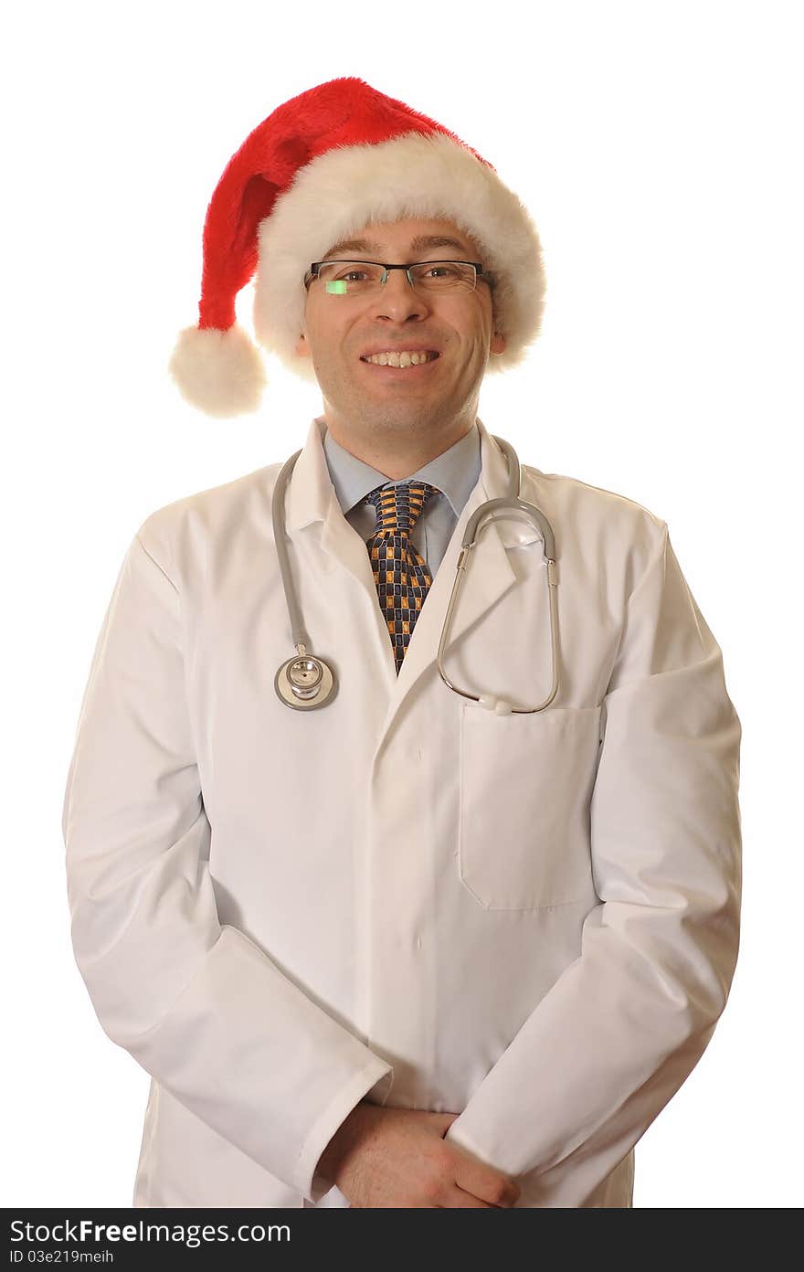 Hospital Doctor on white background