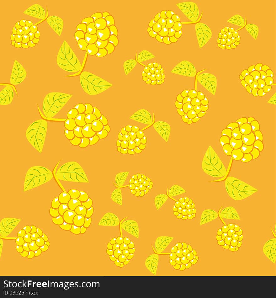 Abstract pattern with Leaves. illustration.