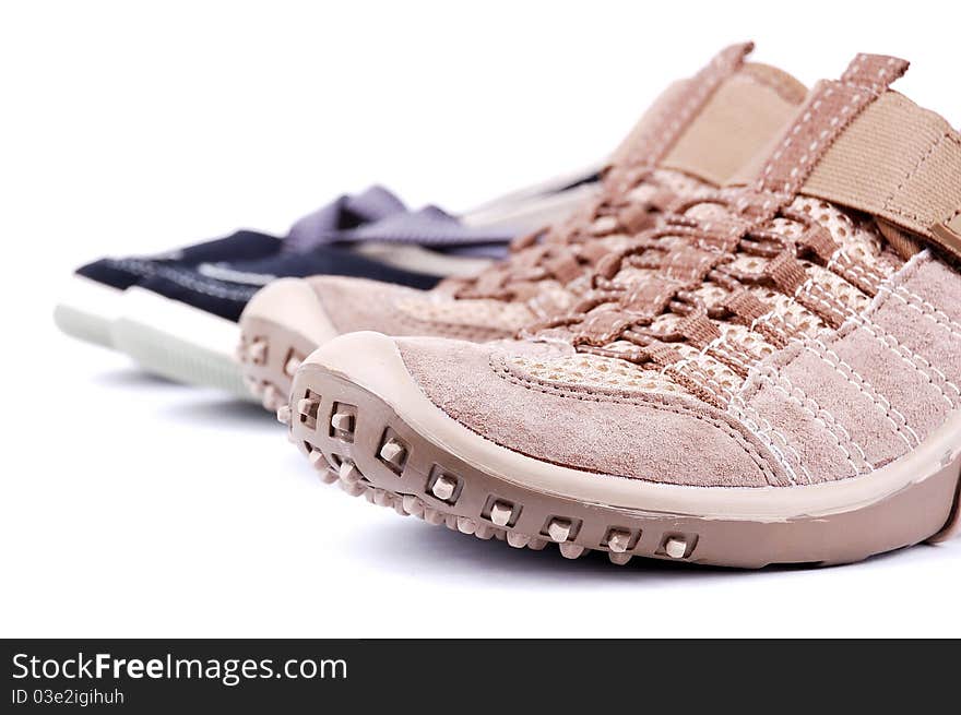 Sporting shoe on a white background