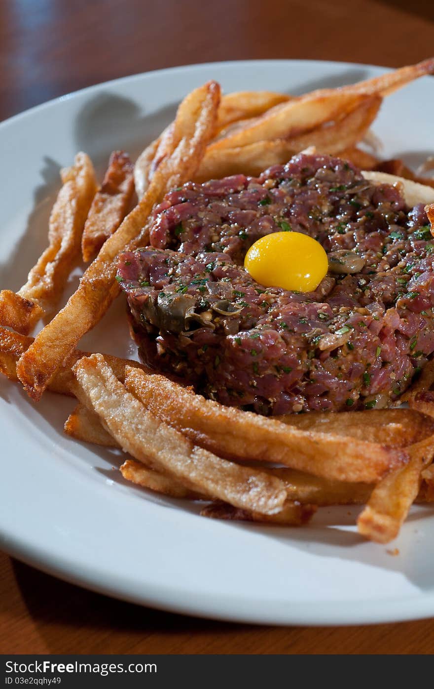 Beef Tartare With And Egg