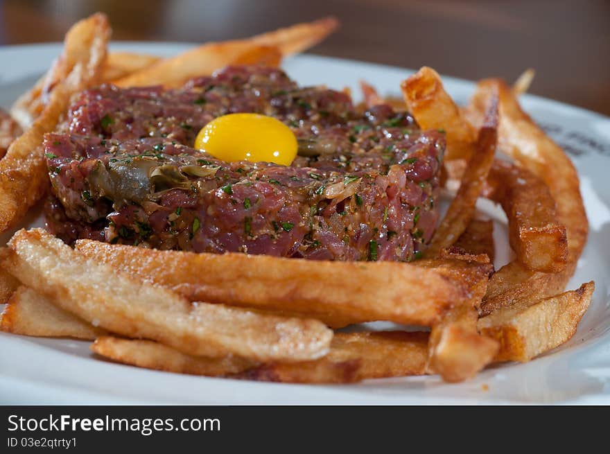 Beef Tartare With And Egg