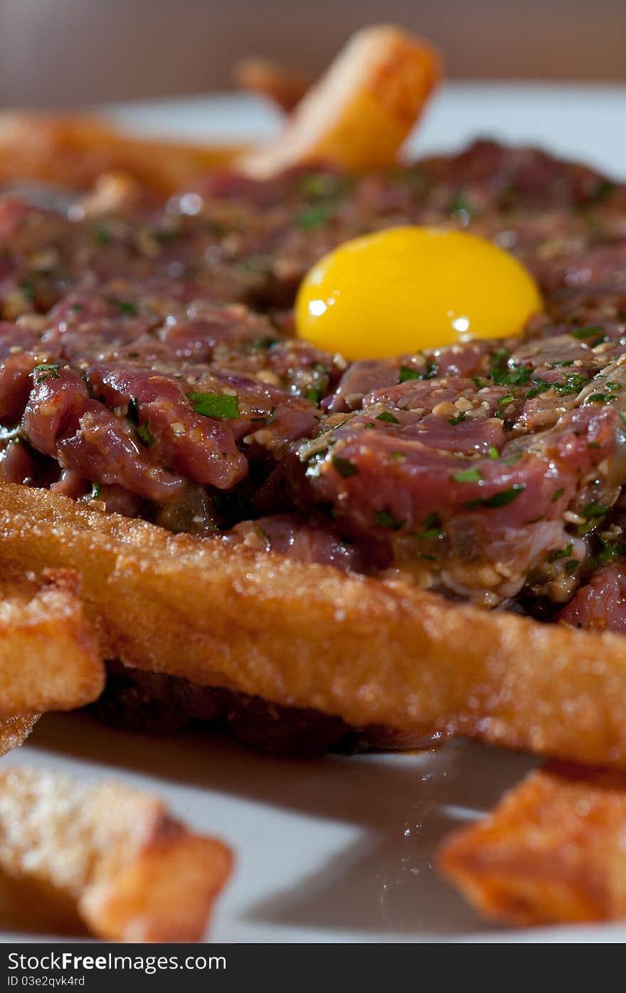 Beef Tartare With And Egg