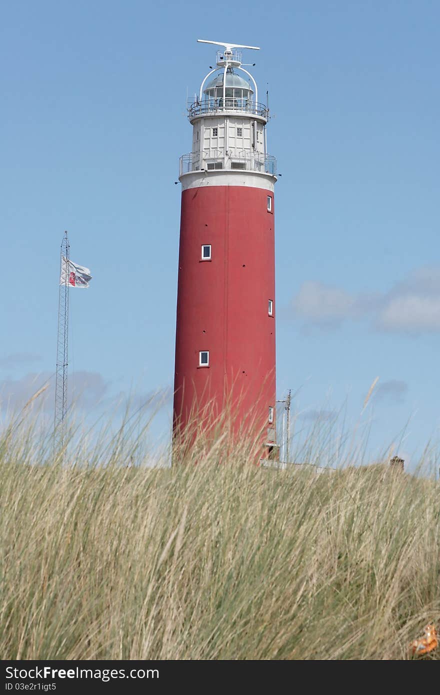 Leuchtturm auf Texel - Lighthouse at Tessel. Leuchtturm auf Texel - Lighthouse at Tessel