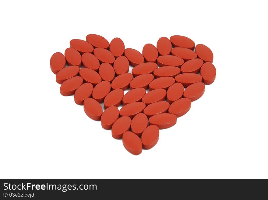 The heart from antianemic pill