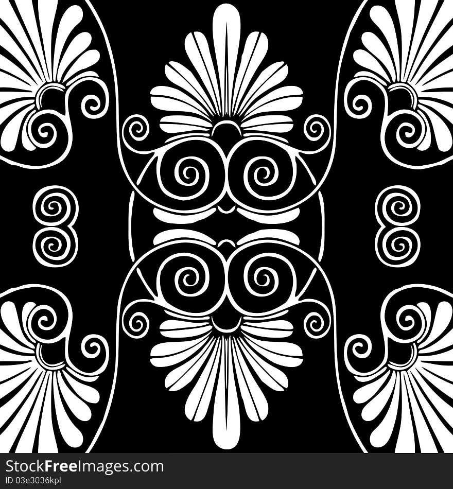 Abstract seamless black and white pattern. Abstract seamless black and white pattern