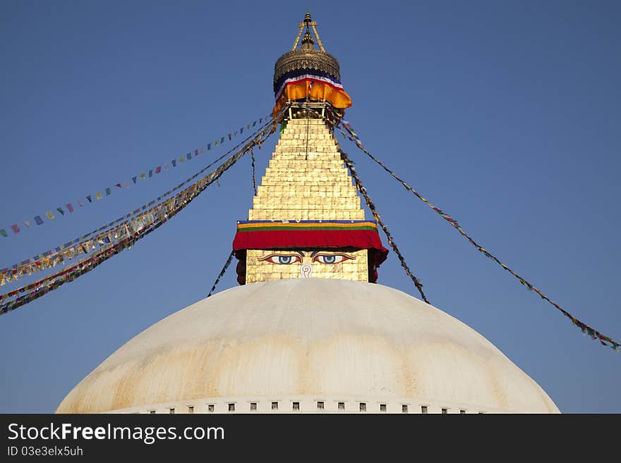 Boudhanath Stupa, Kathmandu, Nepal.