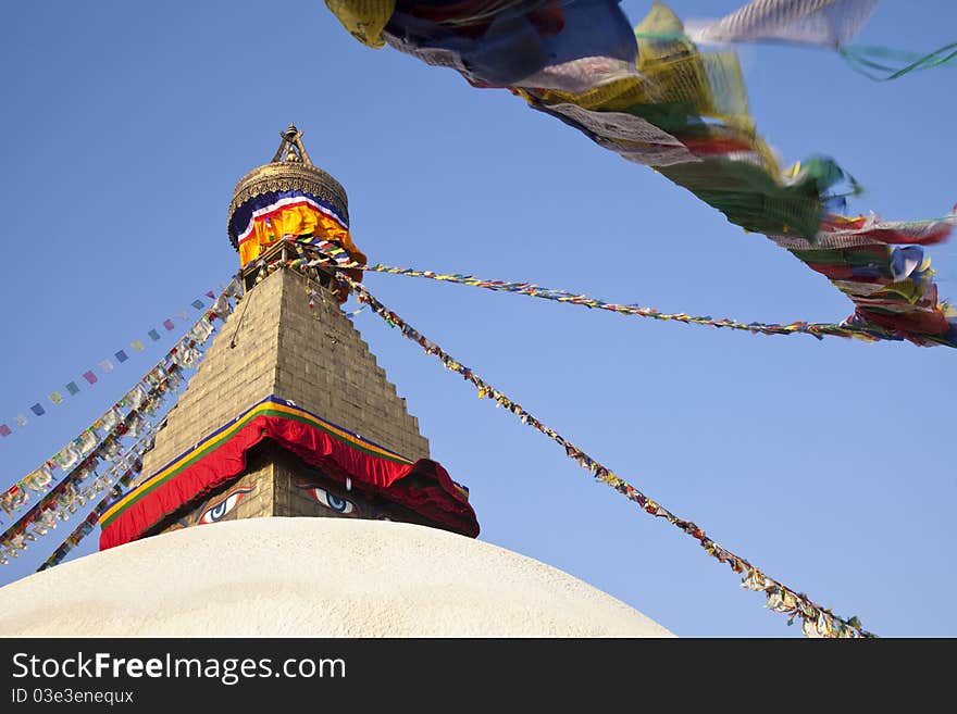 Boudhanath Stupa, Kathmandu, Nepal.