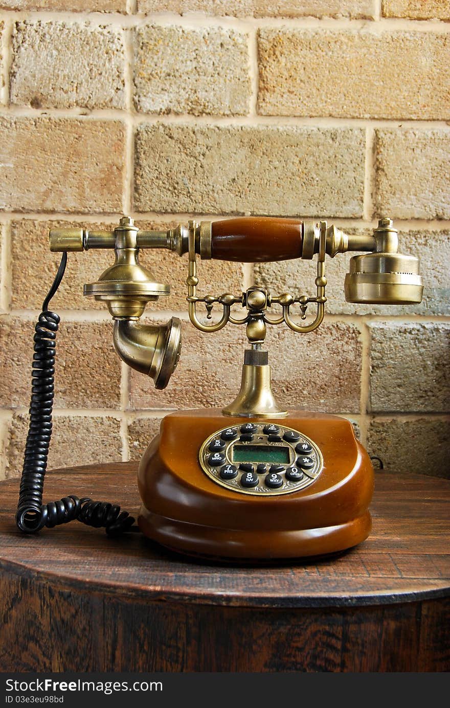 Vintage Luxurious Telephone Old Fashion