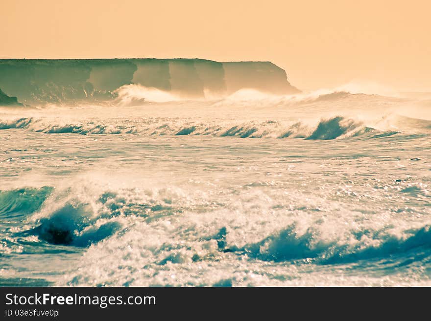 Rough Coastline At Fuerteventura