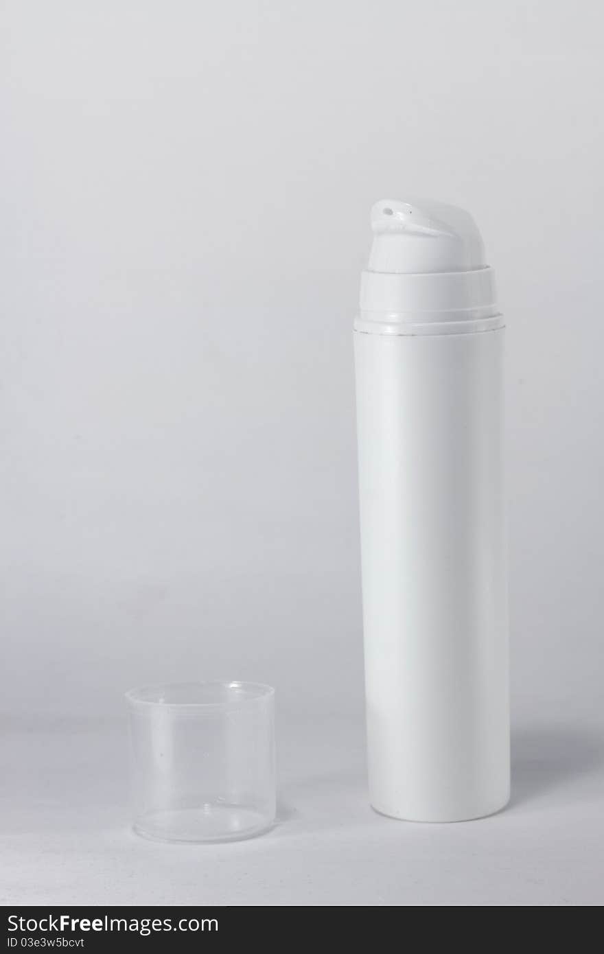 A barrel of spray on white background