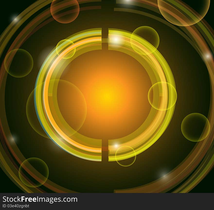 Digital style circles. Vector illustration. Digital style circles. Vector illustration