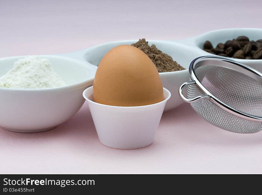 Ingredients for homemade cake