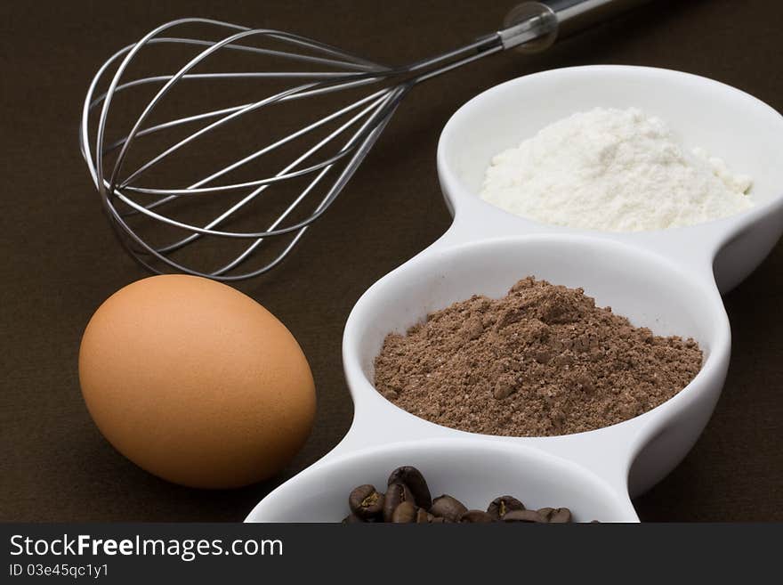 Ingredients for homemade cake