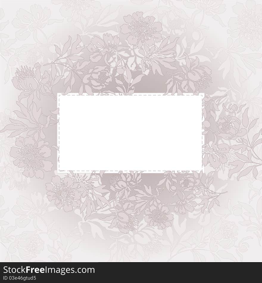 Beige Floral Background