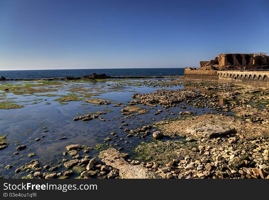 The old fortress on the sea shore