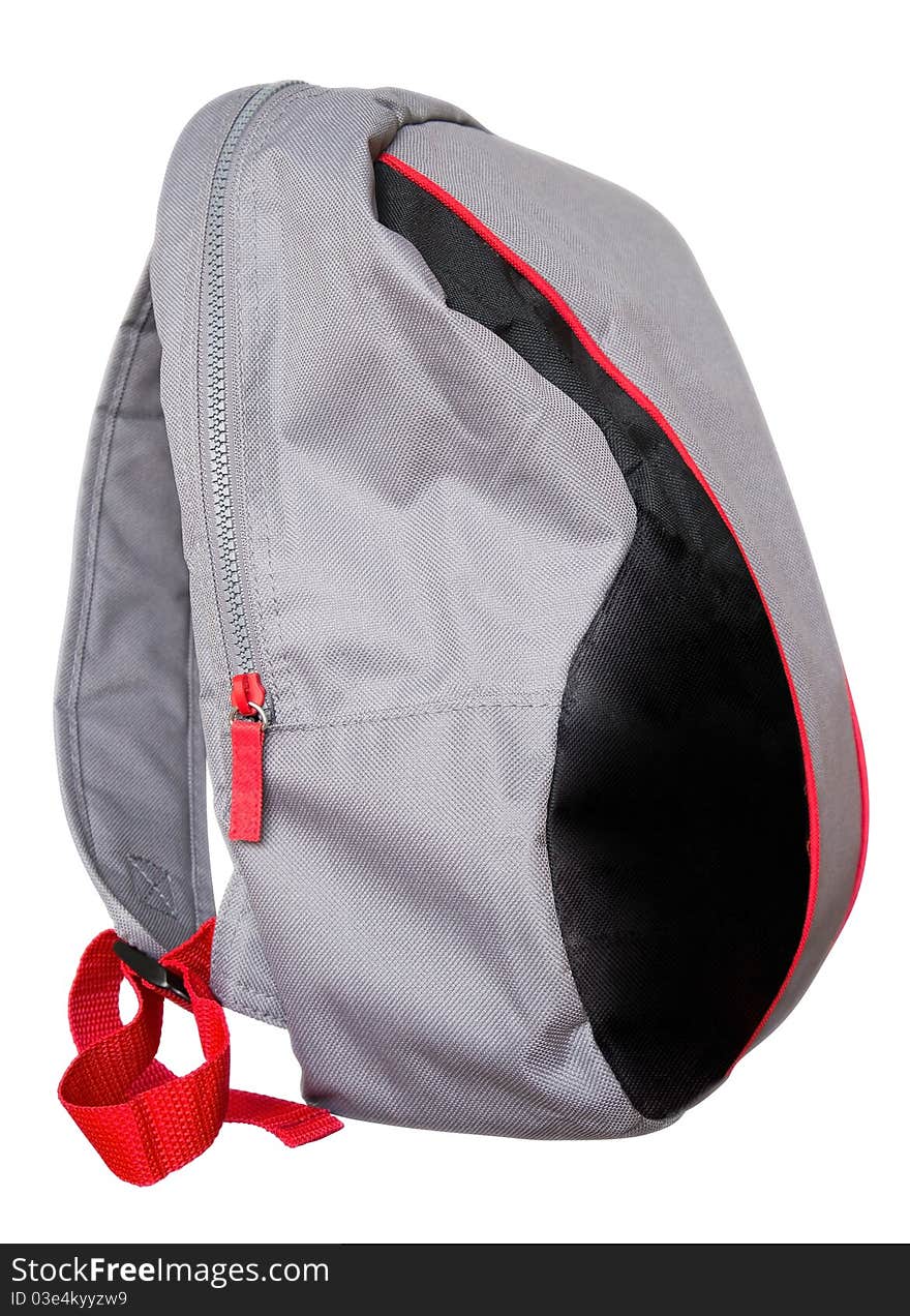 Gray backpack