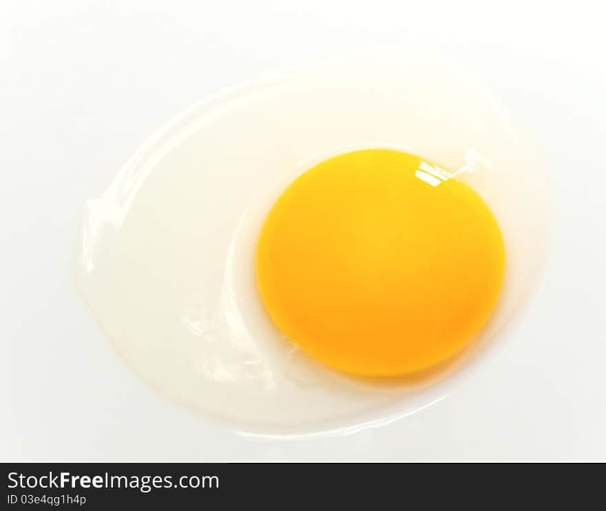 Uncooked chicken egg