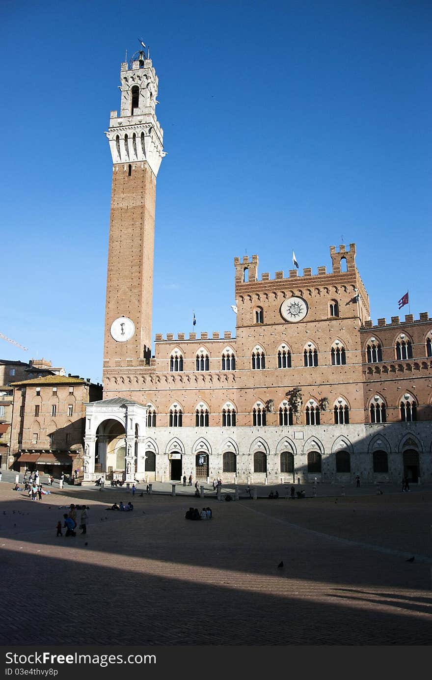 Main square of Siena Italy - Piazza del Campo. Main square of Siena Italy - Piazza del Campo