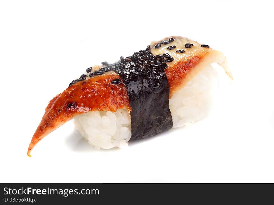 Masterpieces of Japanese cookery. It is isolated on a white background.