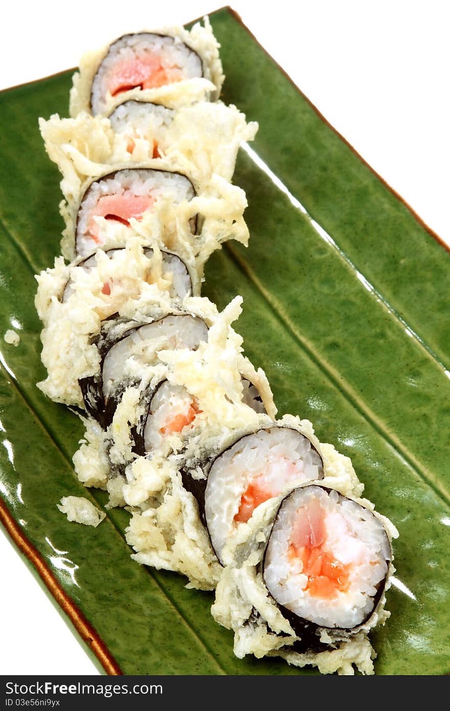 Masterpieces of Japanese cookery. It is isolated on a white background.