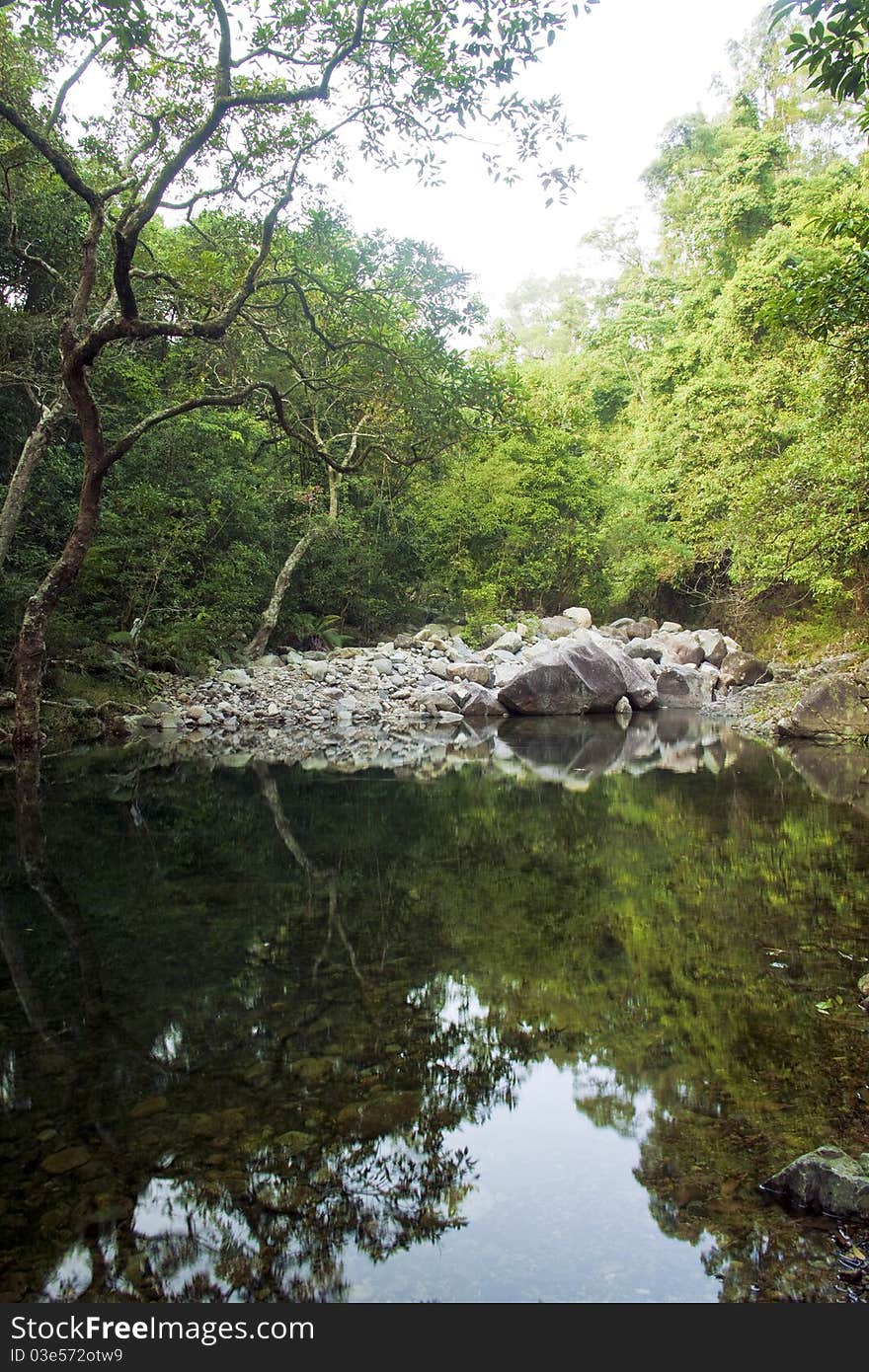 Lake in Shing Mun Reservoir, Hong Kong. Lake in Shing Mun Reservoir, Hong Kong.