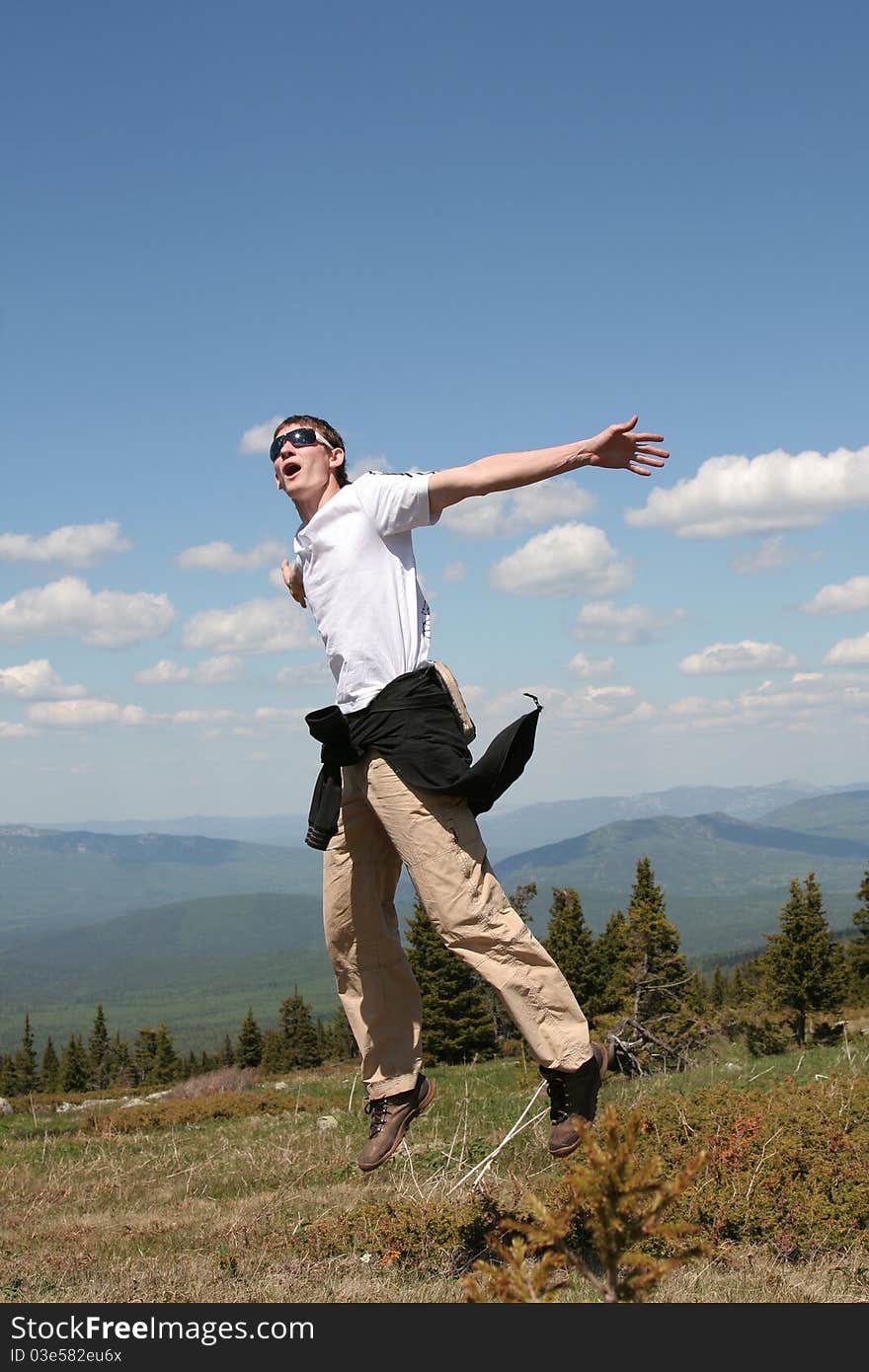 Young man outdoors