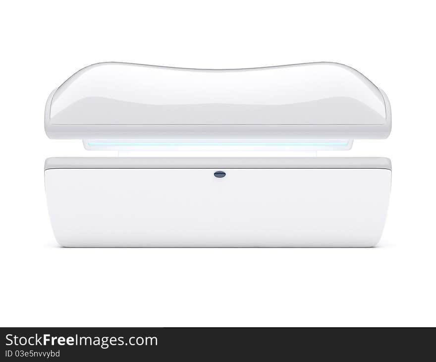 3d isolated solarium on a white background. 3d isolated solarium on a white background