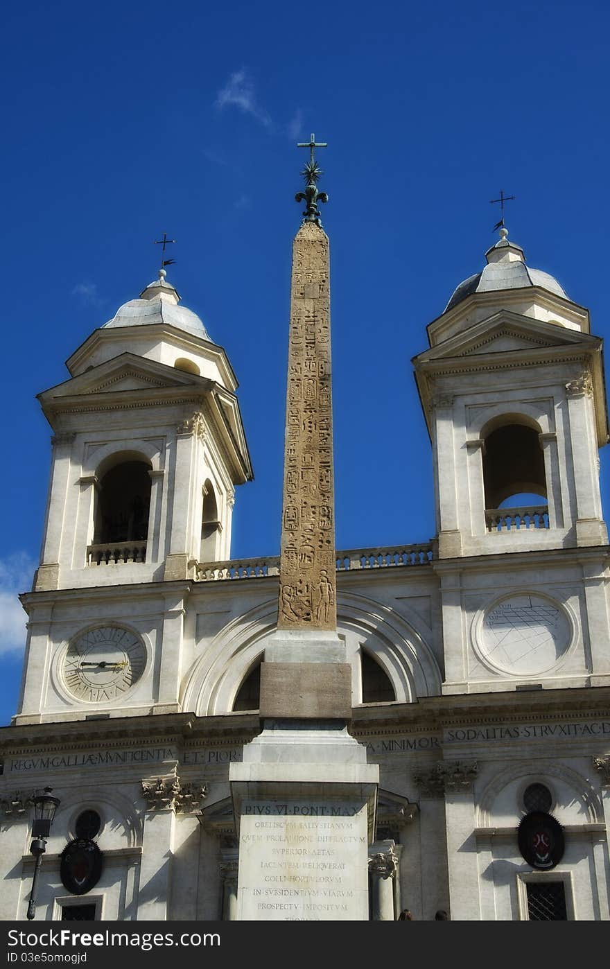 Piazza Di Spagna And Trinita  Dei Monti In Rome