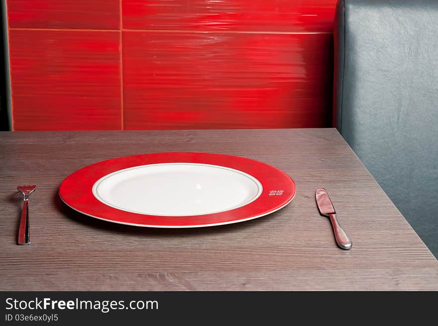 Tableware on table in restaurant. Tableware on table in restaurant