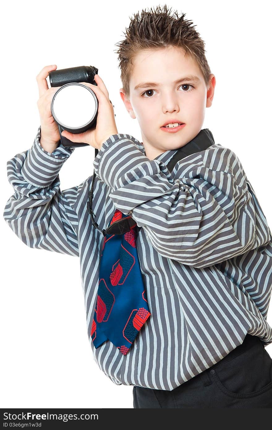 Boy And Camera