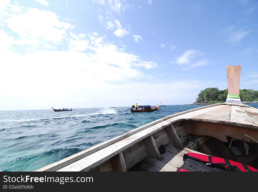 Boat view of andaman sea. Boat view of andaman sea