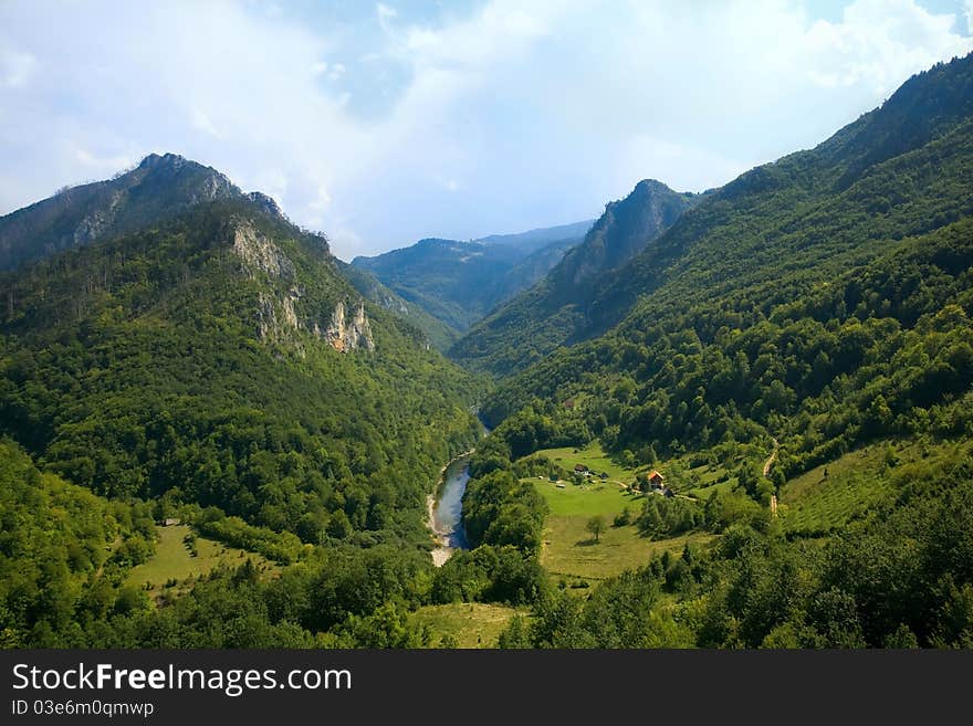 Montenegro. Mountains. Tara River