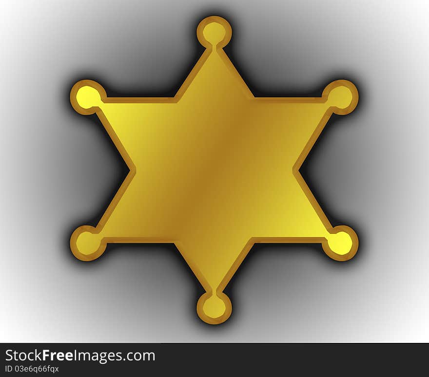 Pattern of bulk gold star sheriff. Pattern of bulk gold star sheriff